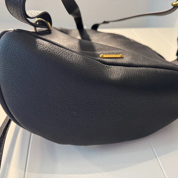 Rebecca Minkoff Julian Leather Backpack With Gold Zipper - Black (Never Worn)